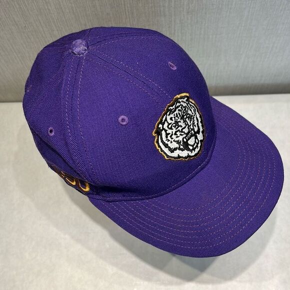 Nike True LSU Tigers Snapback Hat Cap Purple Gold Embroidered Swoosh Adjustable - Picture 8 of 12